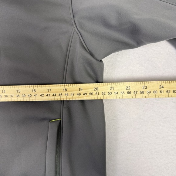 Orvis Men's Medium Gray Softshell Hooded Full Zip Jacket Coat - Picture 5 of 7
